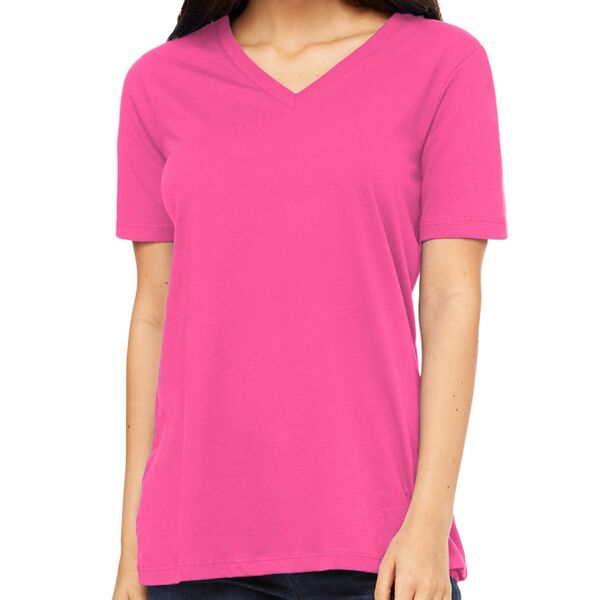 Bella + Canvas BELLA + CANVAS Ladies Relaxed Jersey V-Neck Tee 6405-WEB BELLA + CANVAS Ladies Relaxed Jersey V-Neck Tee Thumbnail