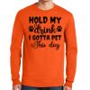 Gildan Ultra Cotton Long Sleeve T-Shirt with Pocket Thumbnail