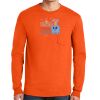 Gildan Ultra Cotton Long Sleeve T-Shirt with Pocket Thumbnail